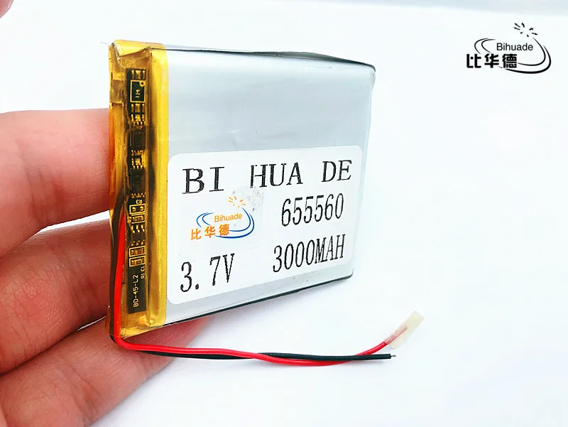 

Литий-полимерный аккумулятор для GPS-навигатора, 3,7 в, 655560 мАч