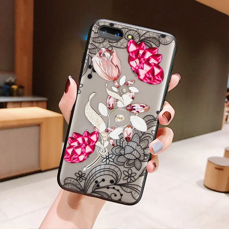 YueTuo coque, чехол, чехол, для huawei Honor 10 Lite Honor10 роскошный 3d на жестком ПК Защита сотового телефона для женщины цветок задняя крышка s
