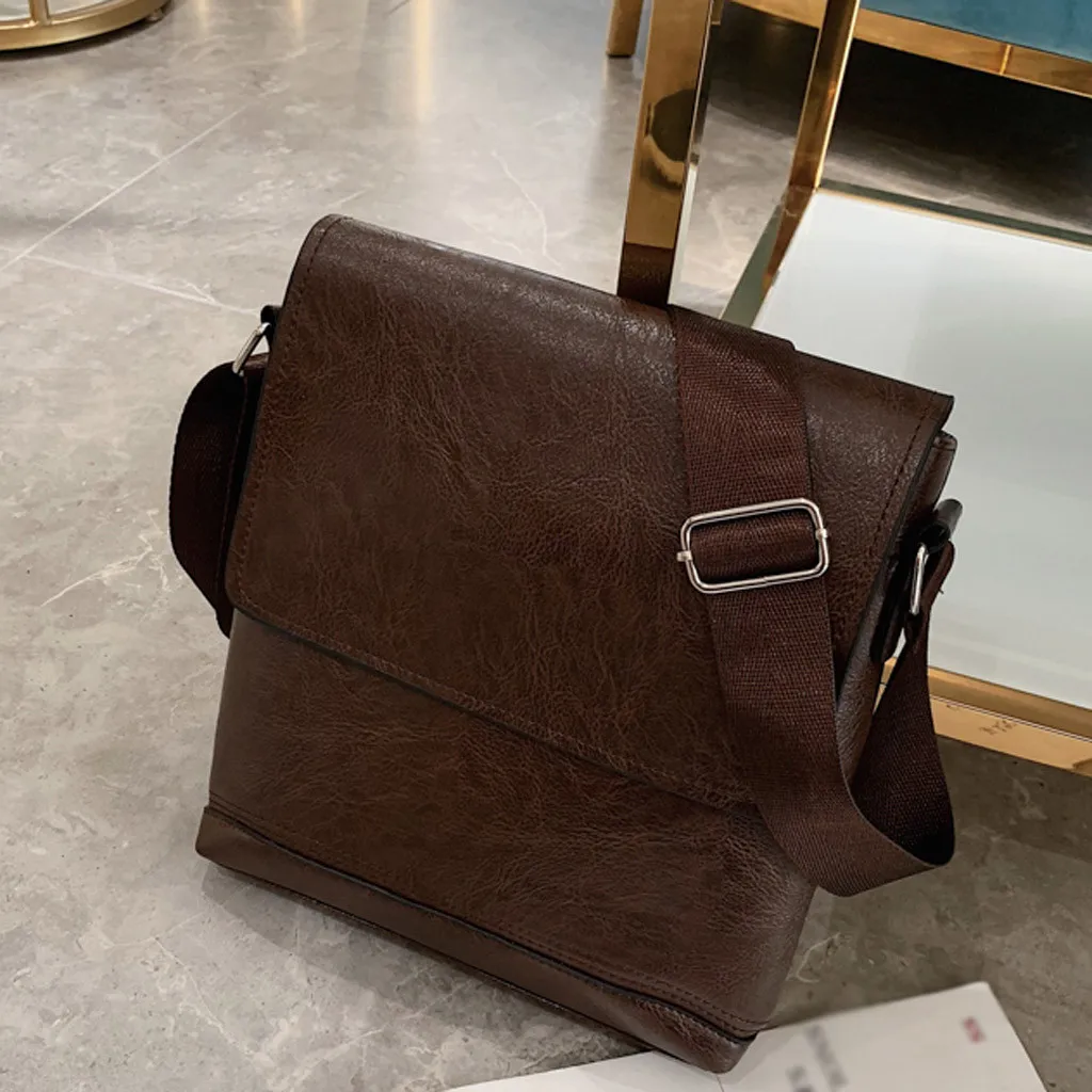 

Office Shoulder Bags Tote Men's Business Diagonal Cross Bag Briefcase Solid Color Classic Shoulder Bag Handbag Laptop