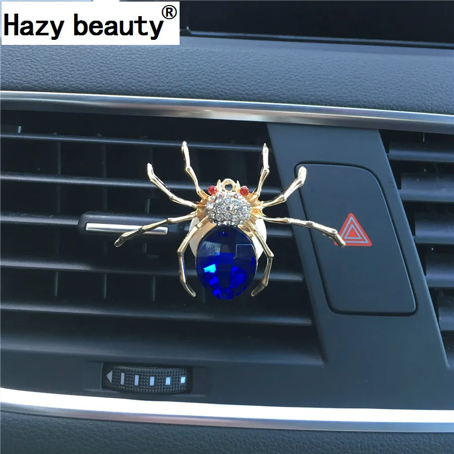 Hazy beauty автомобильный Алмазный орнамент ароматерапия воздуха на выходе автомобиля Аксессуары Паук клип автомобиль Стайлинг духи 100