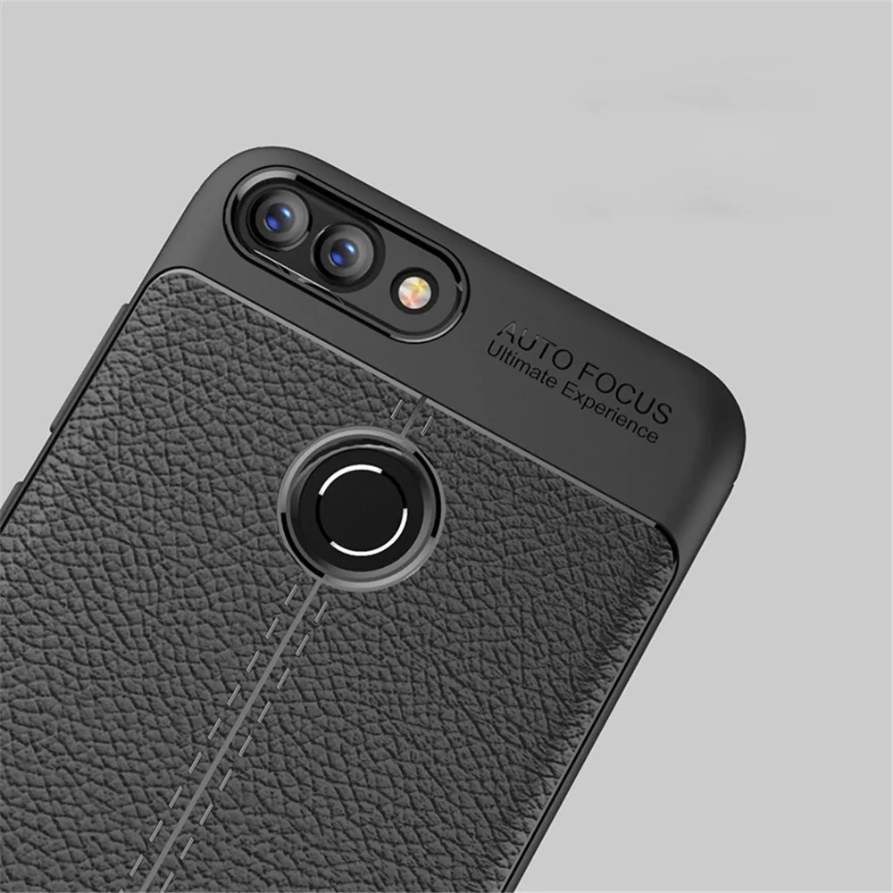 Для huawei P Smart чехол P Smart Cover противоударный кожаный бампер прочный Чехол из термополиуретана и силикона для huawei P Smart