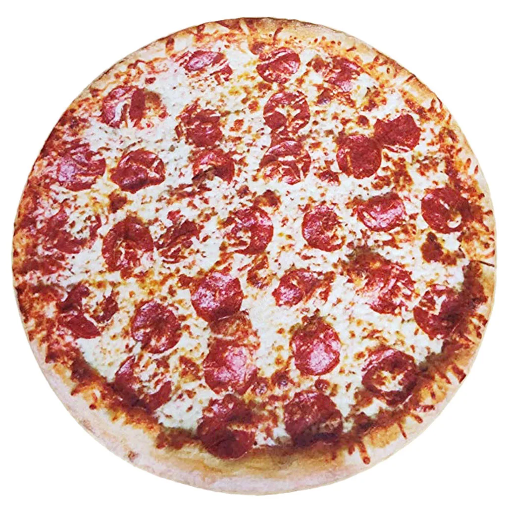 Одеяло для пиццы круглое одеяло новинка мягкое Фланелевое 3D с принтом плюшевое