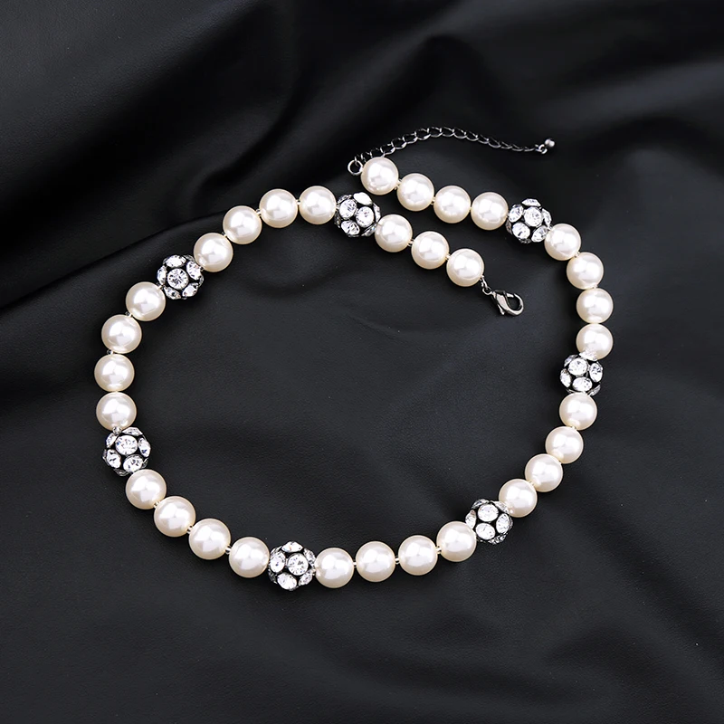 Ожерелье ручной работы из искусственного жемчуга короткое 2017 | Украшения и