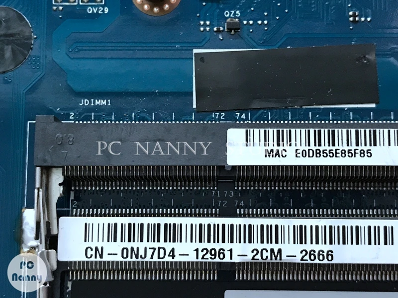 PCNANNY 0NJ7D4 NJ7D4 VAW11 LA 9102P для Dell Inspiron 17 3721 3 материнская плата ноутбука Intel Pentium 2117U HD - Фото №1
