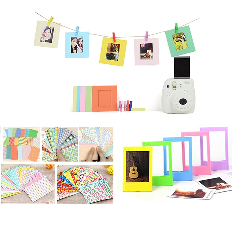 Набор аксессуаров 7 в 1 для Fujifilm Instax Mini 8/8 +/8s/9/чехол камеры/ремешок/Зеркало