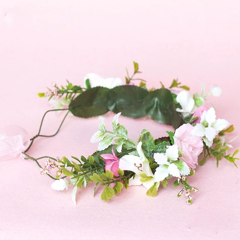 Корейский стиль сладкий лес Женская гирлянда ручной работы hooping невесты