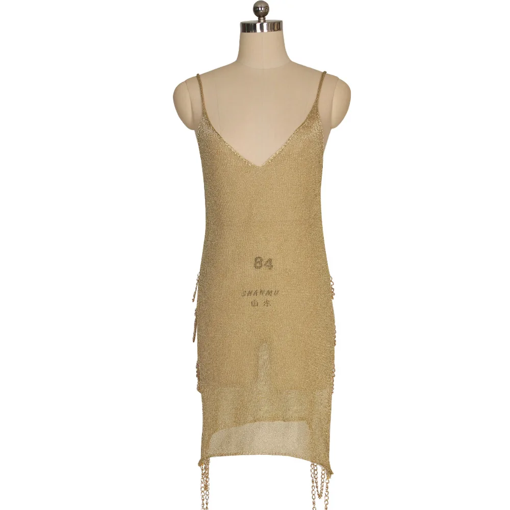 Блестящее золотистое ажурное бикини накидка 2017 сексуальное женское пляжное