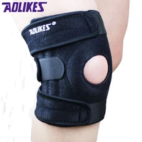 1 piece aolikes mountaineering knee pad with 4 springs support cycling knee protector mountain bike sports safety kneepad brace