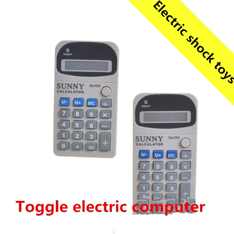 Электрическая ударная игрушка калькулятор с электрическим током для всех людей