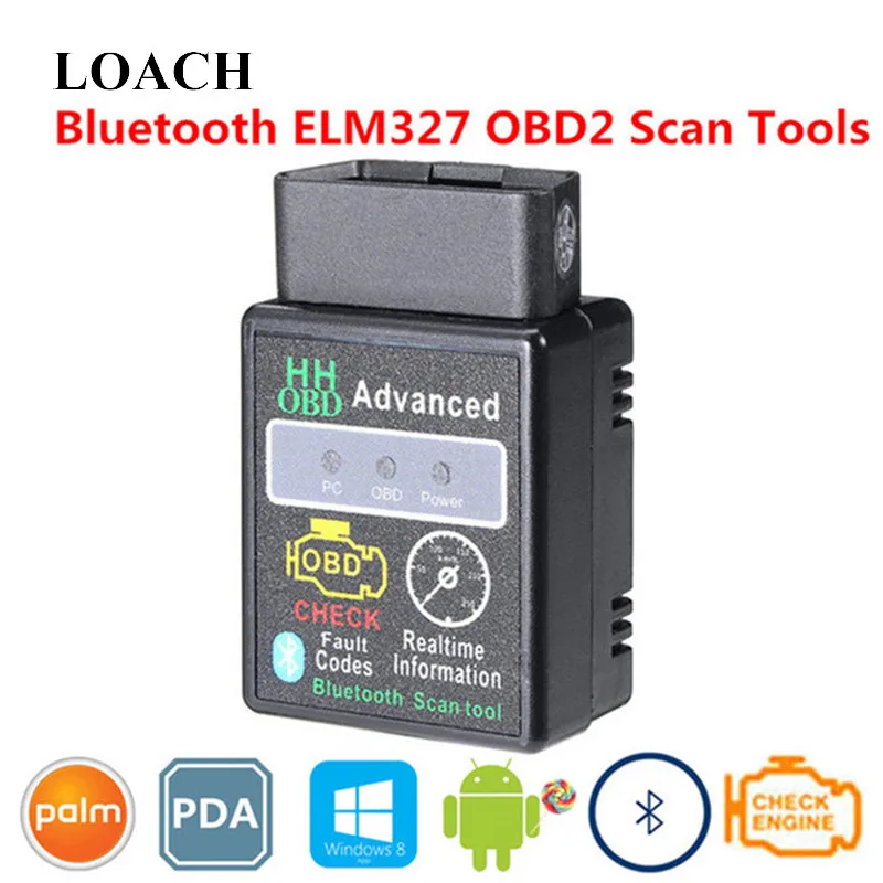 Расширенный смарт-сканер OBD 2 II диагностический мини-сканер ELM327 HH для автомобиля