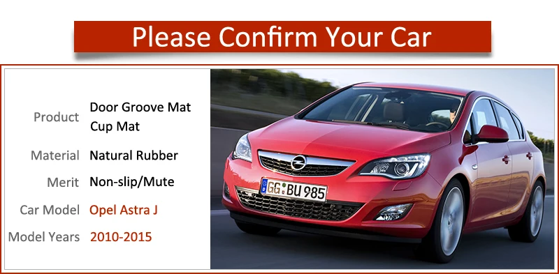 Противоскользящий резиновый подстаканник для Opel Astra J Vauxhall Holden 2010 2011 2012 2013 2014 2015