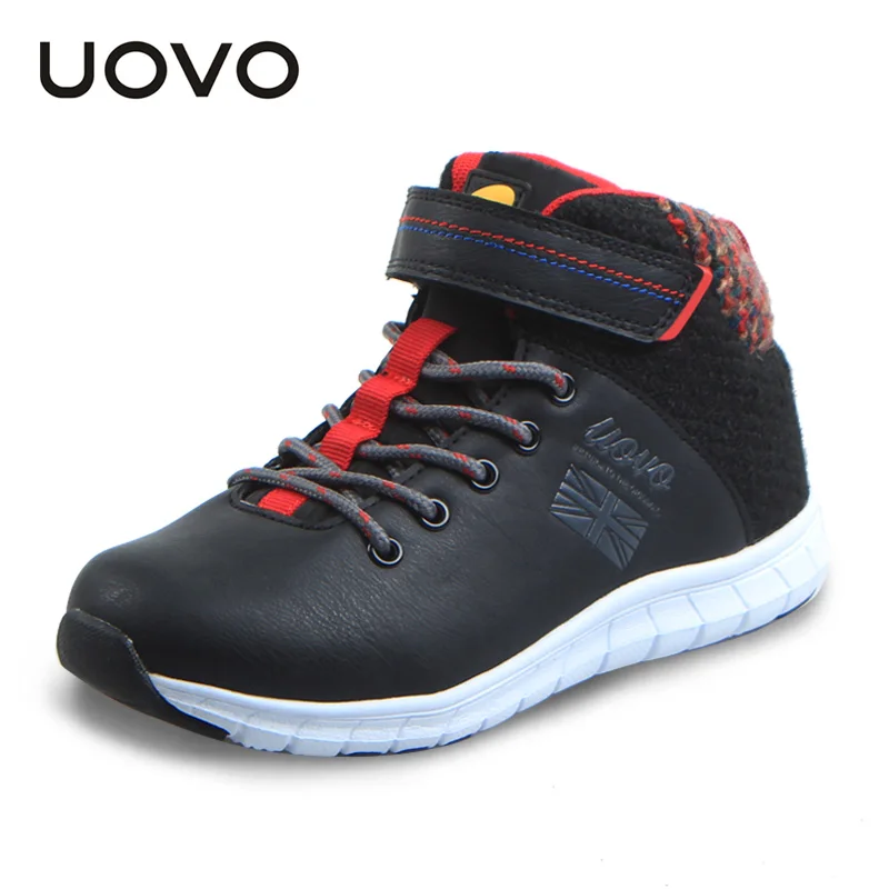 UOVO autumn winter 2016 children shoes for a boy sneakers mid-cut boys casual fashion big sports |