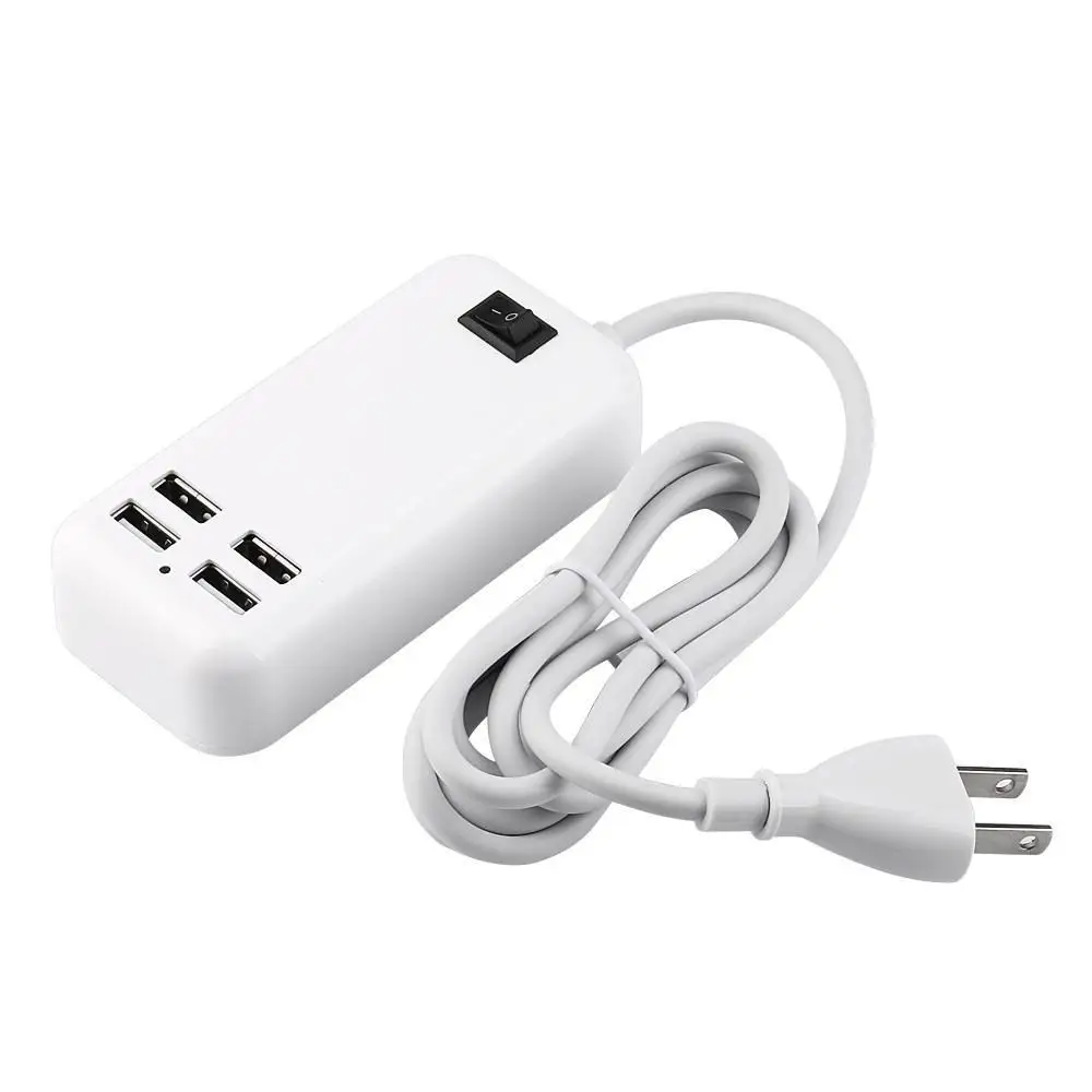 4 порта USB зарядное устройство для путешествий EU/US вилка общая стена портативное и