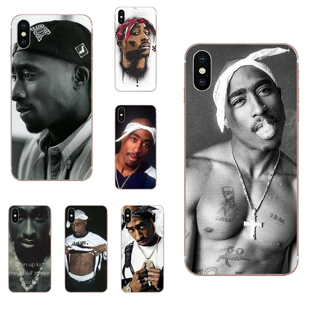 2 Pac для телефона с изображением Тупака Шакура Xiaomi Note 3 4 mi 4C 4i 5 5S 5X6 6X A1 Max x Мягкая