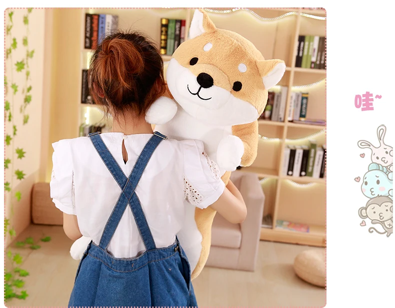 1 шт. 60 см милая собака корги плюшевые игрушки мягкие Kawaii животные мультфильм собака мягкая плюшевая подушка для дивана прекрасные рождественские подарки для детей