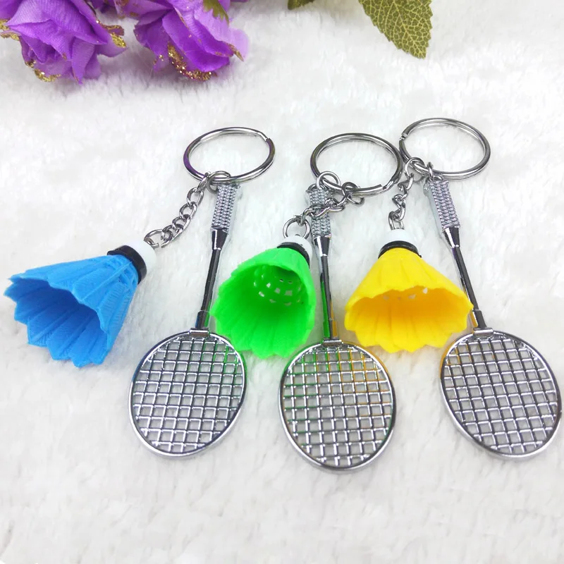 2019 опт спортивный конкурентоспособный мини бадминтон металлический брелок для