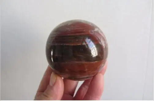 

66mm Natural Polished Petrified Wood Fossil sphere balls 403.2g