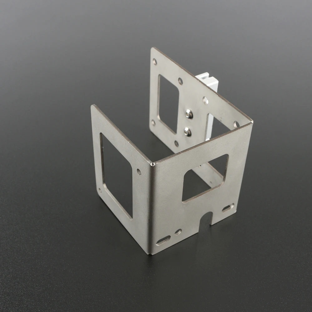 Prusa I3 MK7 MK8 экструдер нержавеющая сталь держатель Г-образный кронштейн серебряный U-Формованный металлический кронштейн экструдер с зубчатым ремнем держатель 3D-принтеры Запчасти