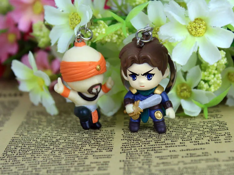 FREE SHIPPING Cute !!! 6 Piece Anime Hot Game Garen Valoran Darius LeBlanc All Stars Action Key Chain Ring In Box | Украшения и