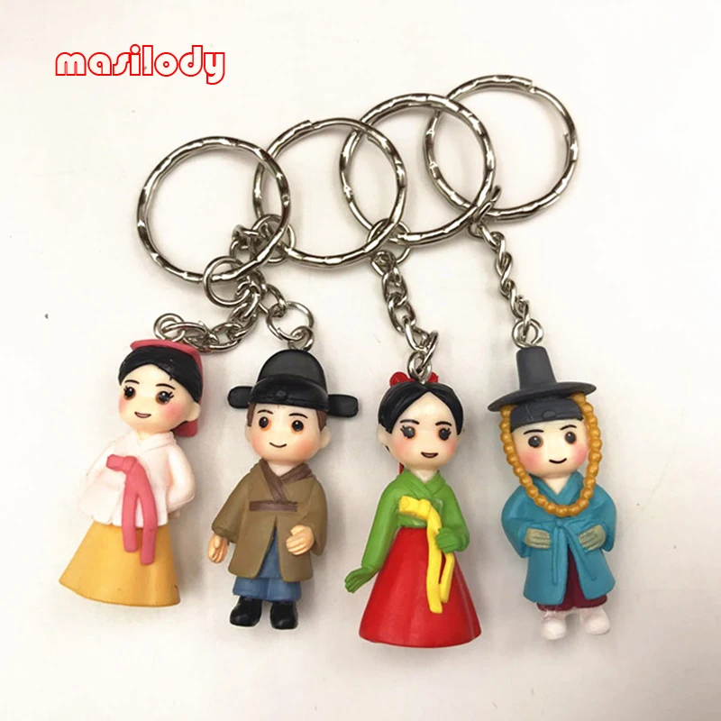 20 шт./лот смешанный мини-брелок ручной работы корейская пара ключей