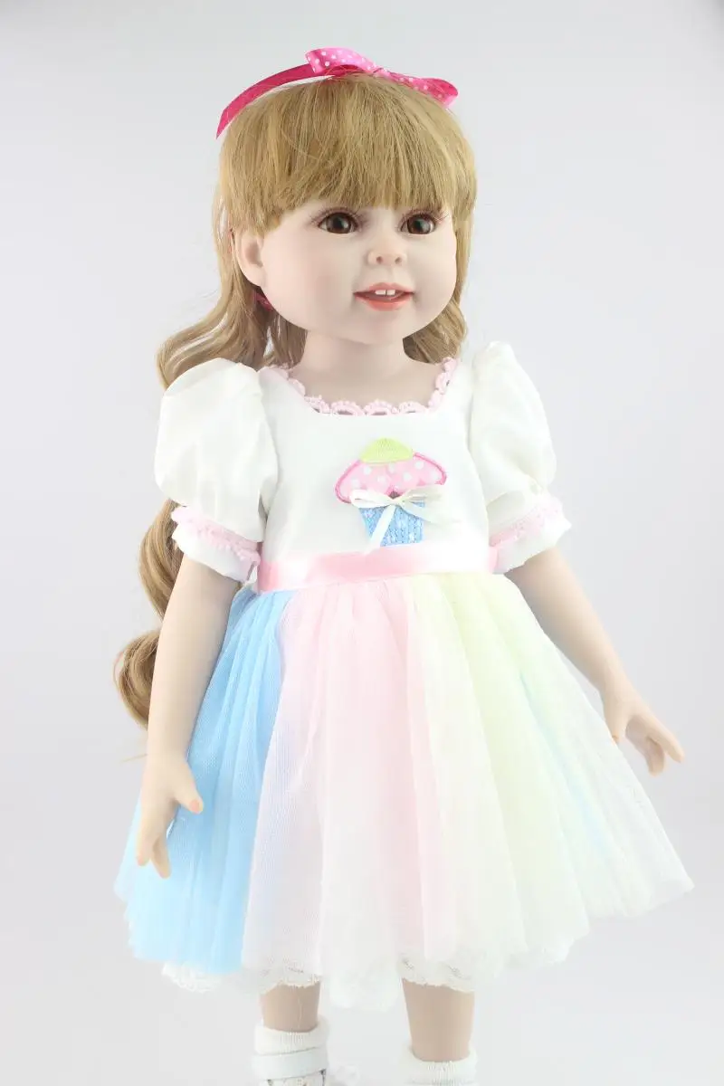 Кукла Reborn Girl 45 см Journey Dollie &amp me модная bebes игрушки для девочек подарок полностью