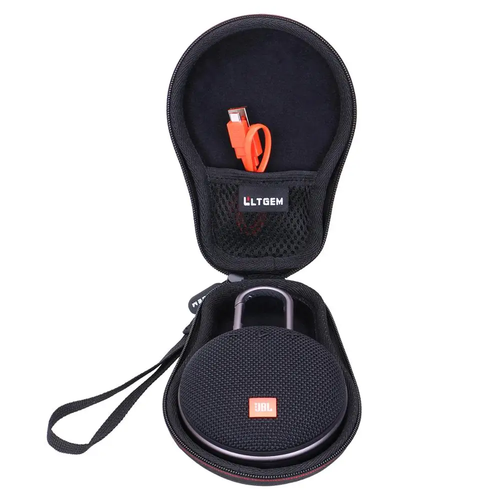 LTGEM EVA черный чехол для переноски JBL Clip 2 или 3 водонепроницаемый портативный Bluetooth
