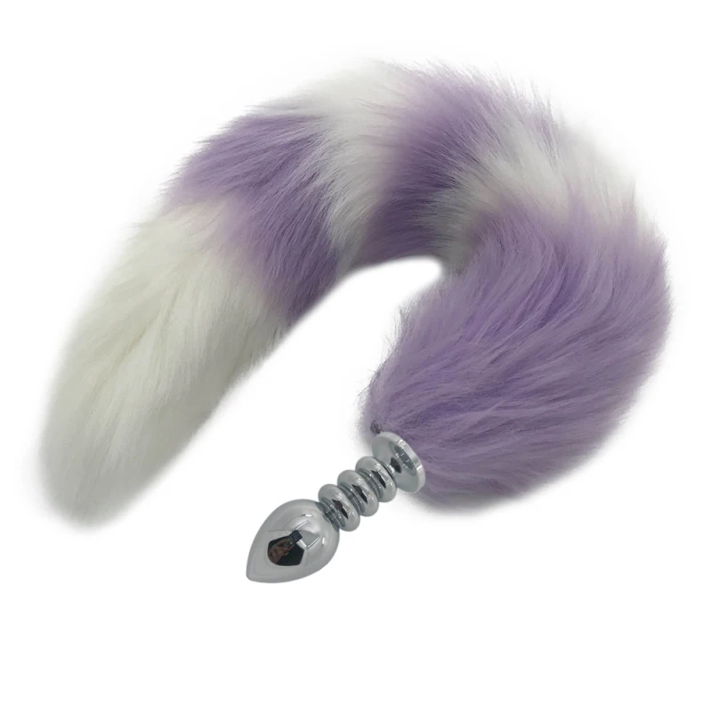 SML Anal Sex Toys Insert Butt Dilator 40cm Fox Tail Cosplay Metal Plug Party Dress Up Valentine Gift for Women H8-224E | Красота и