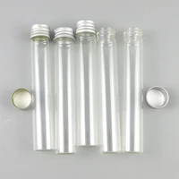 refillable portable 30ml transparent glass tube with screw cap 1oz screw top glass tube 30cc screw top glass bottle 30pcs