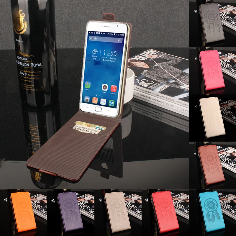 HongBaiwei Luxury Leather Phone Cases For Blackview Alife P1 Pro Flip Vintage 3D Printing Wind Chimes Cover Case | Мобильные