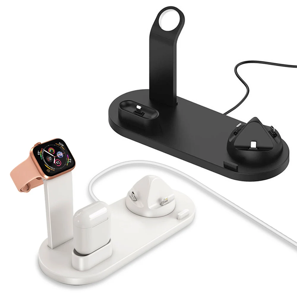 Зарядная док-станция для iPhone 11 Pro X XS XR MAX 7 8 Plus Apple Watch Airpods USB зарядное устройство Подставка держатель база для samsung S9 S8