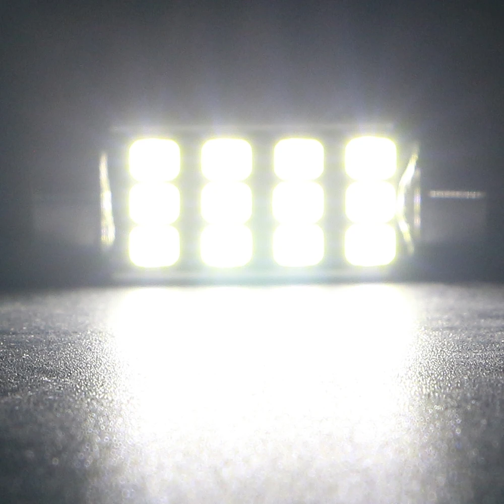 10 шт./лот Canbus 2835 8 SMD 12 SMD C5W 31 мм 36 мм 39 мм 41 мм Festoon лампы номерного знака авто Внутренние светодиодные лампы 12В