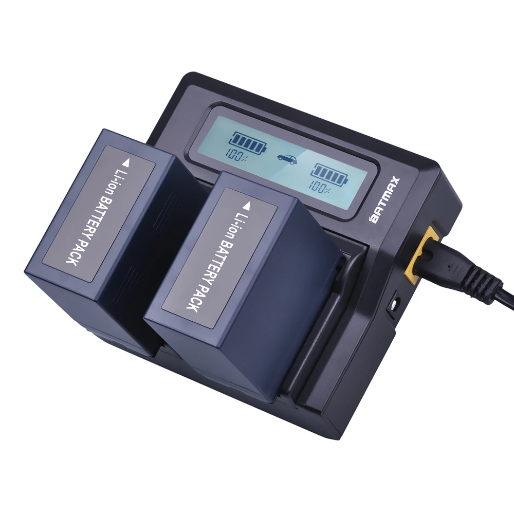 2 шт. аккумуляторная батарея с ЖК-дисплеем | Электроника