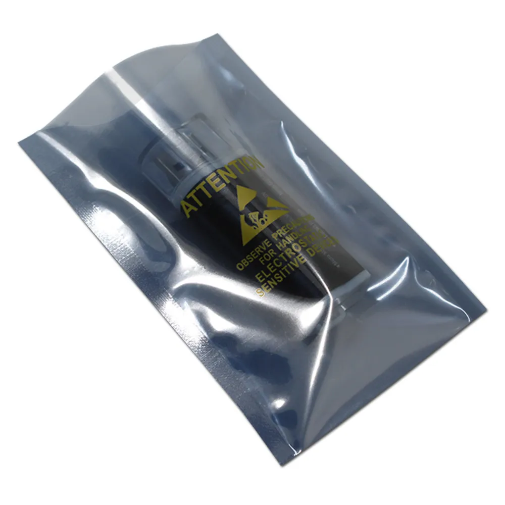 

100pcs ESD Antistatic Bag Clear Shield Anti-Static Bag Open Top Poly Plastic Package Bag Electronic Accessories Storage Pouches