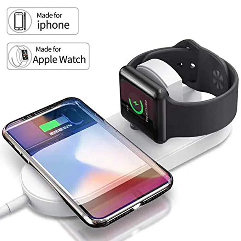 PORTEFEUILLE Qi Беспроводной Зарядное устройство для Iphone8 Apple Watch быстро индукционное