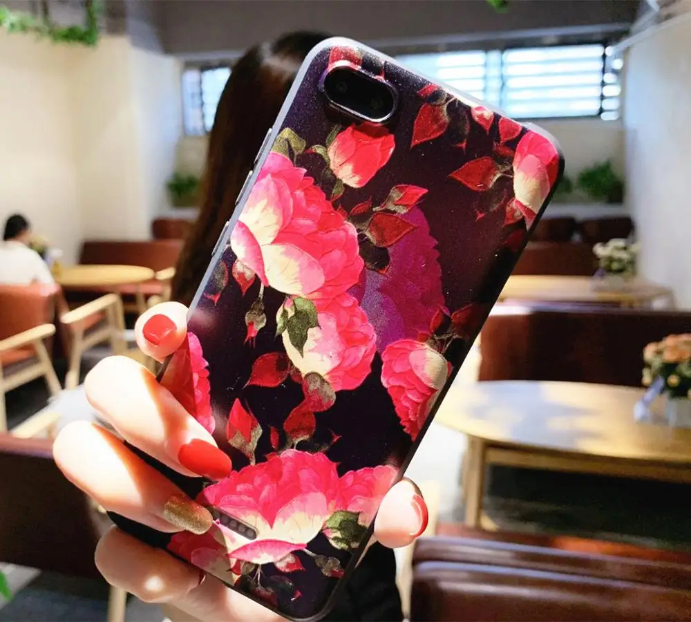 Чехол для Xiaomi Redmi 6a силиконовый чехол с рельефным рисунком мягкий роскошный из