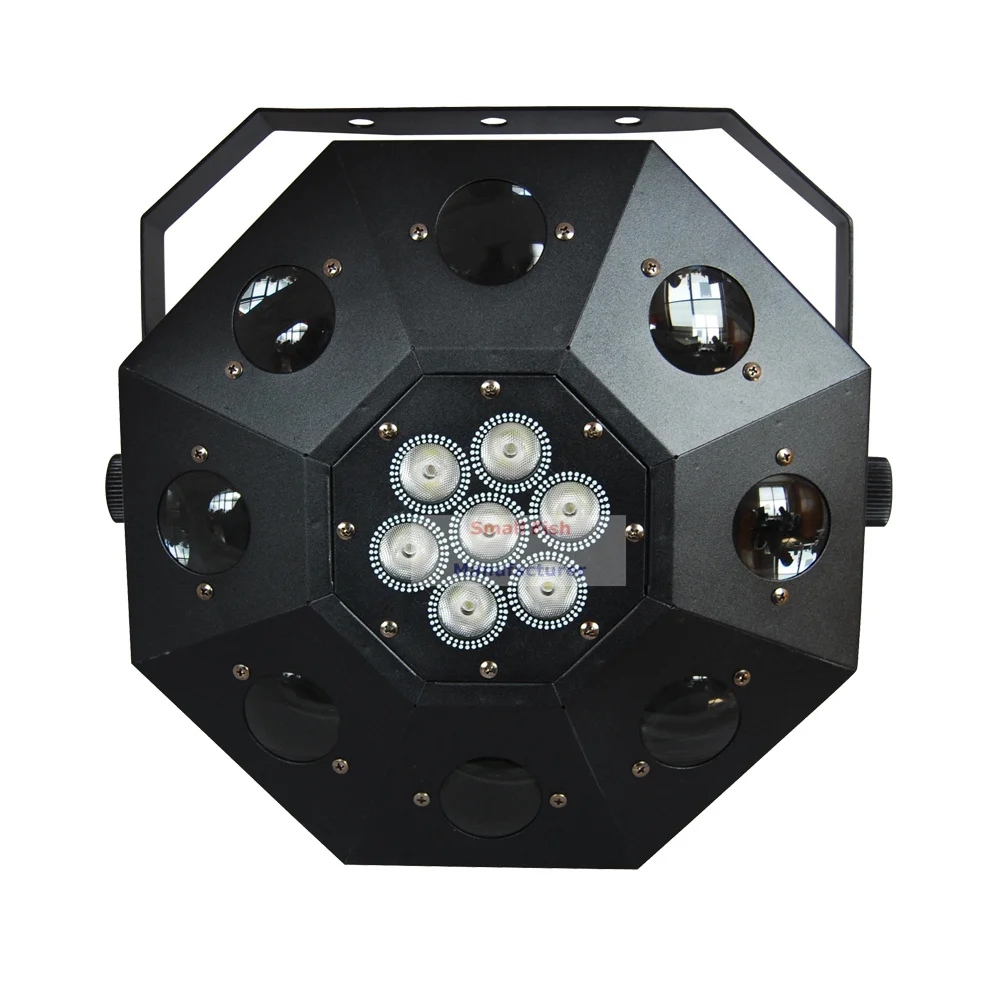 Mini LED Led Dancing Floor Light 8*3W CREE Lamp + 7X10W RGBW Quad Color Moving Head Stage Effect Lighting Fast Shipping | Освещение
