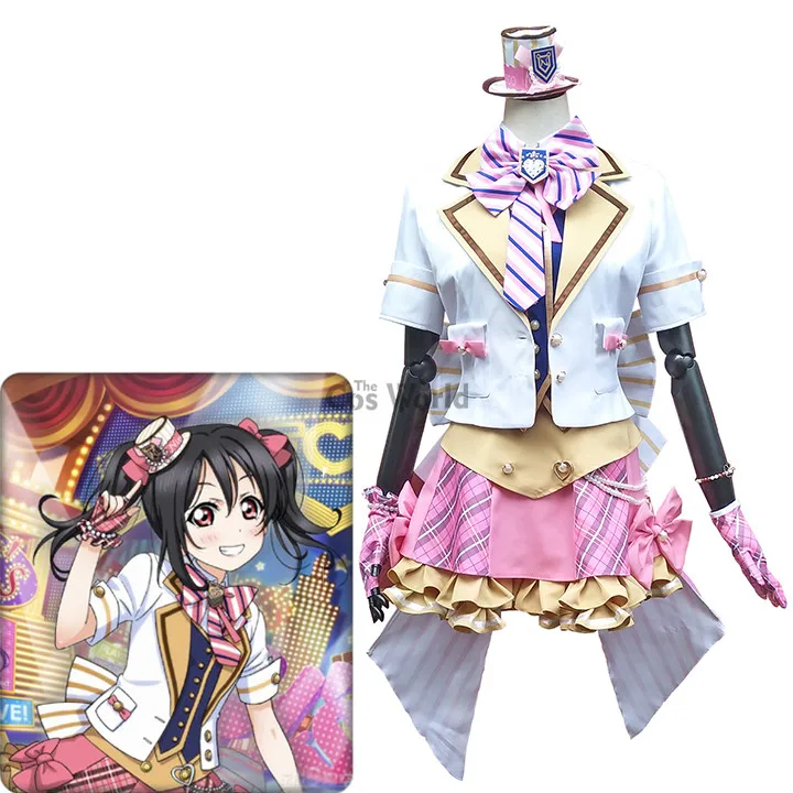 Костюм для косплея Love Live Блейзер шапка Ядзава Нико аркадная игра II рубашка жилет