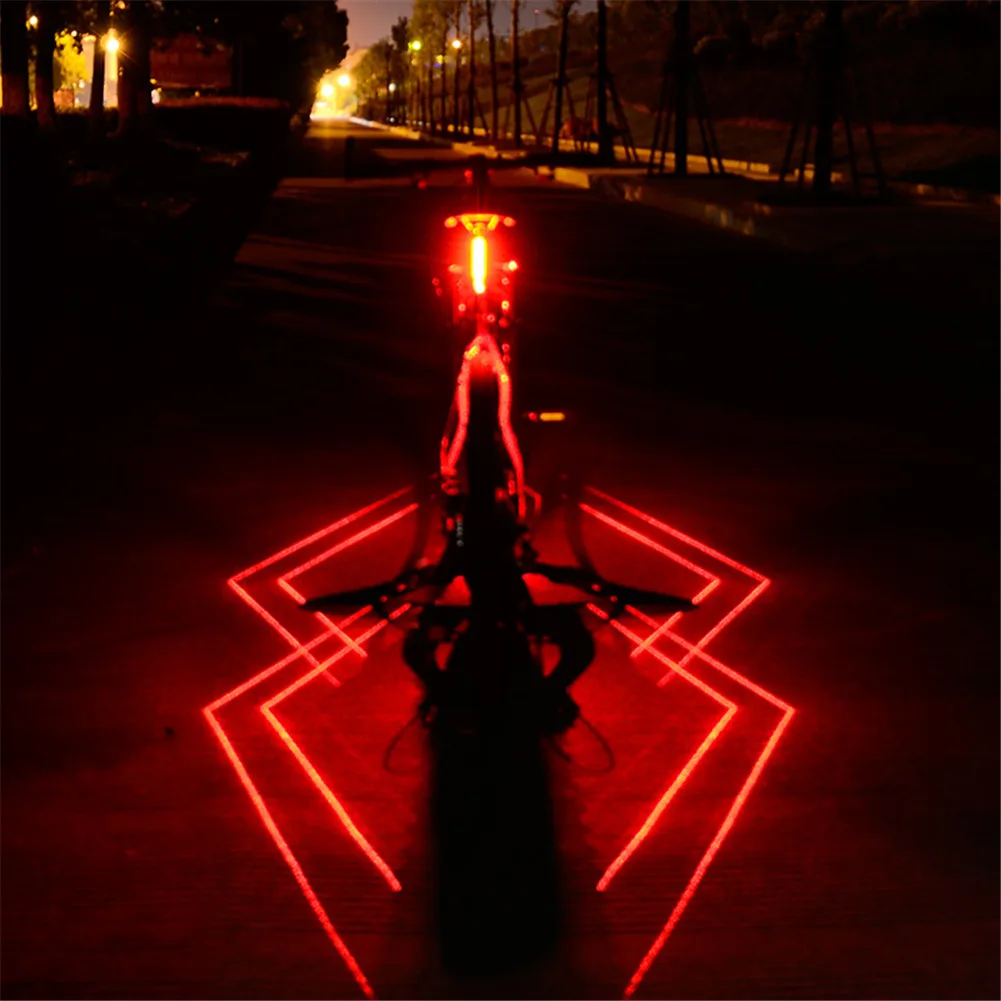 Человек паук Форма велосипед светильник 150 люмен зарядка через USB задний фонарь - Фото №1