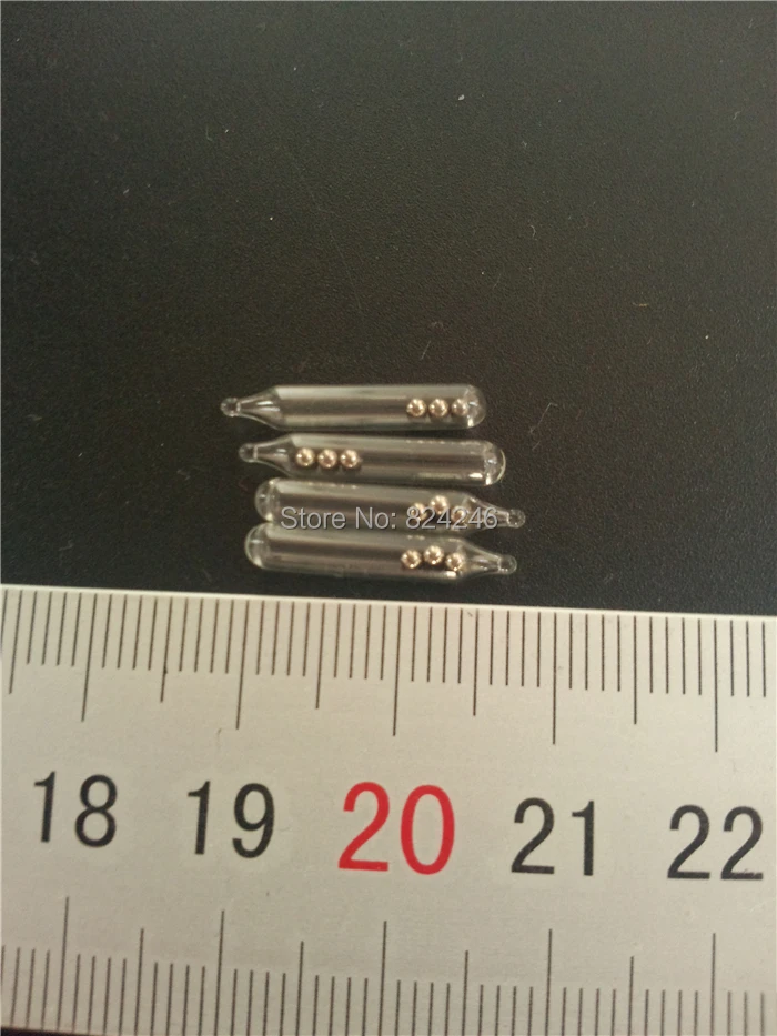 JYJ 20pcs 3mm 4mm 5mm Rattles Shake Attract  soft baits Jig Fishing Glass Rattles tube glass Tie fly Tying tube