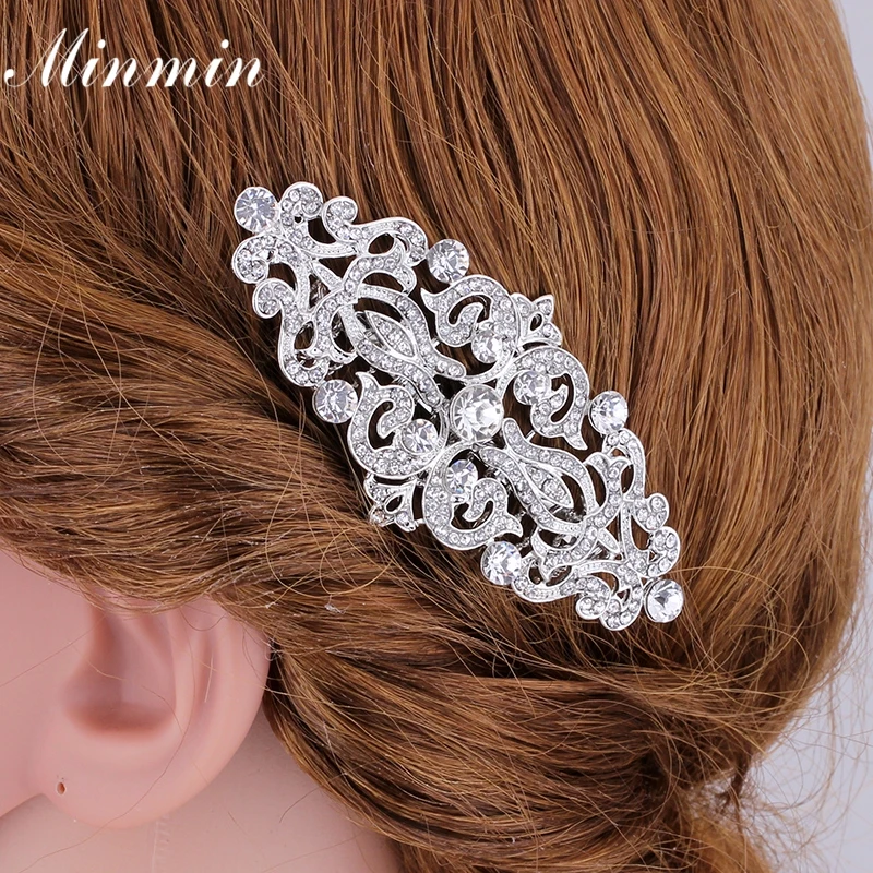 Minmin свадебные туфли с цветами из стразов расчески для волос ювелирные Заколки