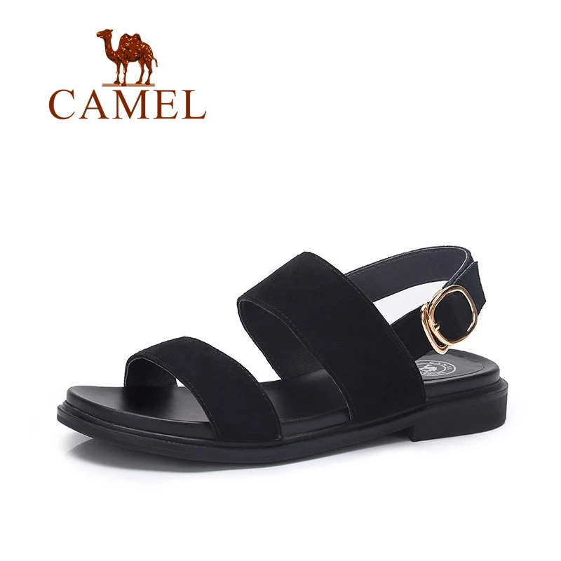 CAMEL/Женские повседневные сандалии женская обувь из коровьей замши матовая кожа