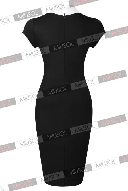 Black White Short Sleeve Summer Women stitching Wrap Vestidos Pencil Dress Vestido De Festa Plus Size Work Ladies Dresses | Женская
