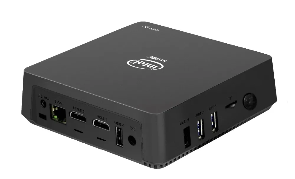 Новейший мини компьютер с Intel 4 ядра поточный процессор Apollo Lake Celeron J4105 Мини ПК
