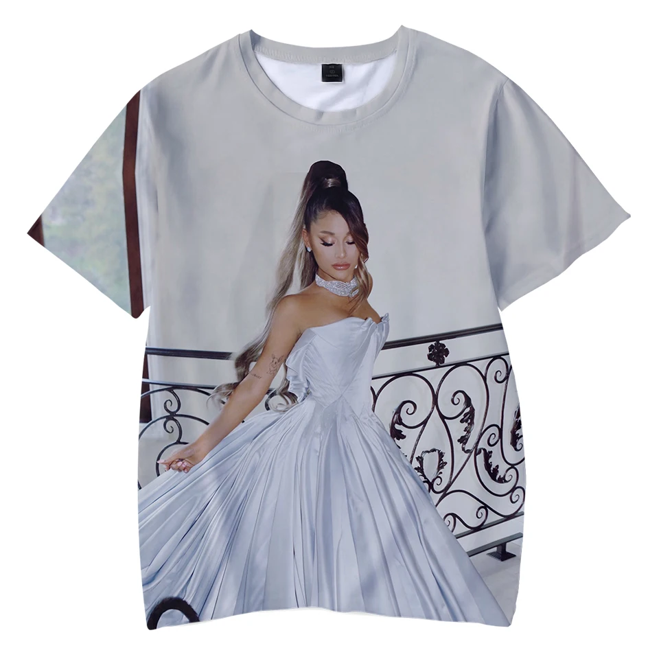 Детская 3D футболка Ariana Grande Повседневная для мальчиков и девочек модная мягкая с