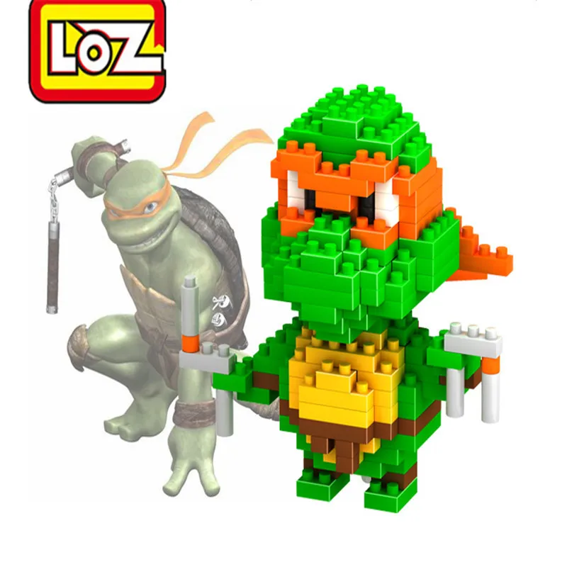 LOZ миниатюрные блоки 3D модель милые черепашки фигурка сделай сам алмазные