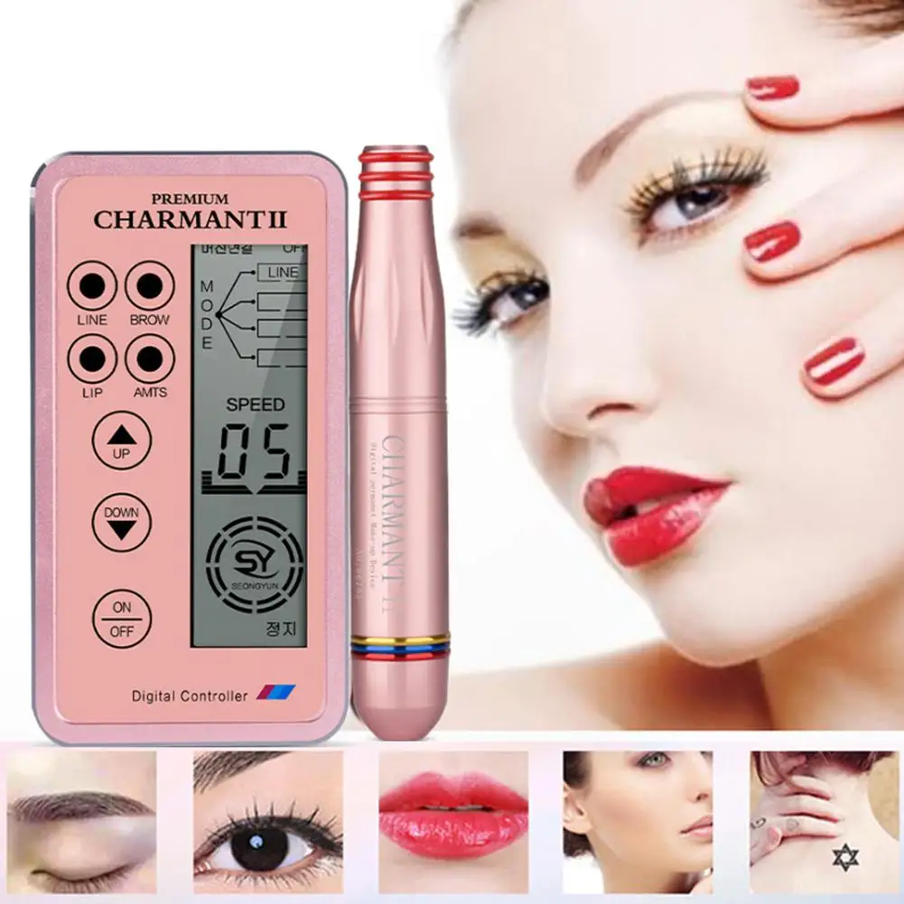Eyebrow Lip Eyeliner Tattoo Machine Semi-permanent Makeup Digital Pen Spot Wrinkle Removal Microblading Needles | Красота и здоровье