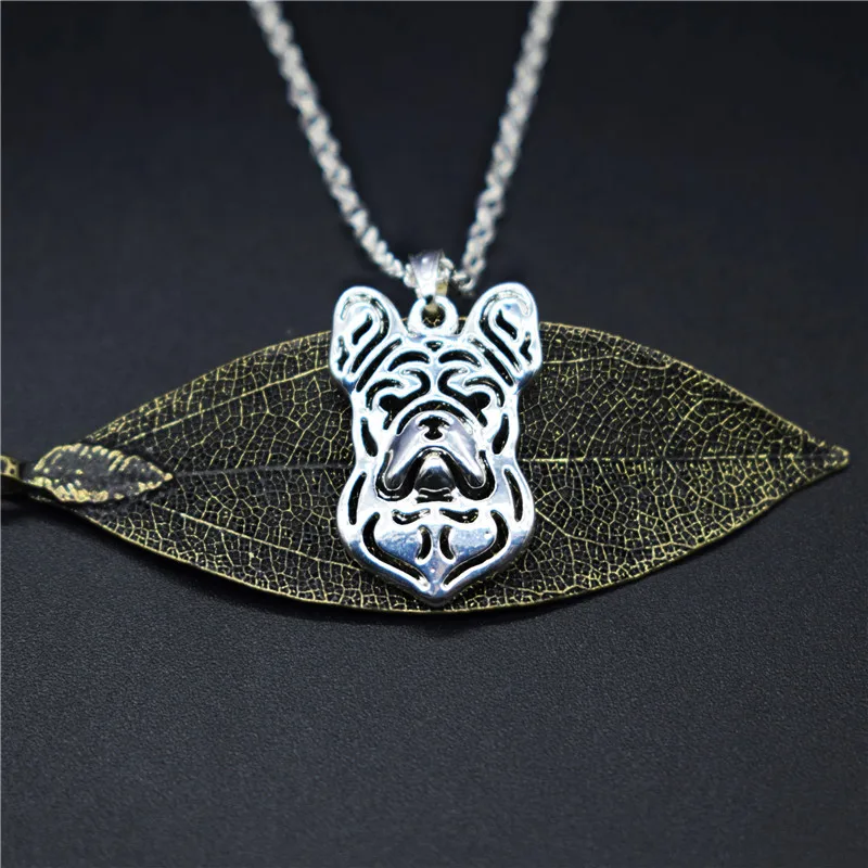 

Elfin Wholesale Trendy French Bulldog Necklaces Gold Color Silver Color Bulldog Jewellery Pendant Necklaces Women Men Jewellery