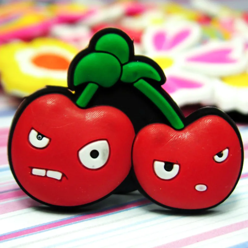 056-03 Одиночная 1 шт. Piants vs zombles PVC Shoe Charms, аксессуары для обуви с пряжками, браслеты Croc JIBZ, детский подарок на Рождество - Цвет: 056-03