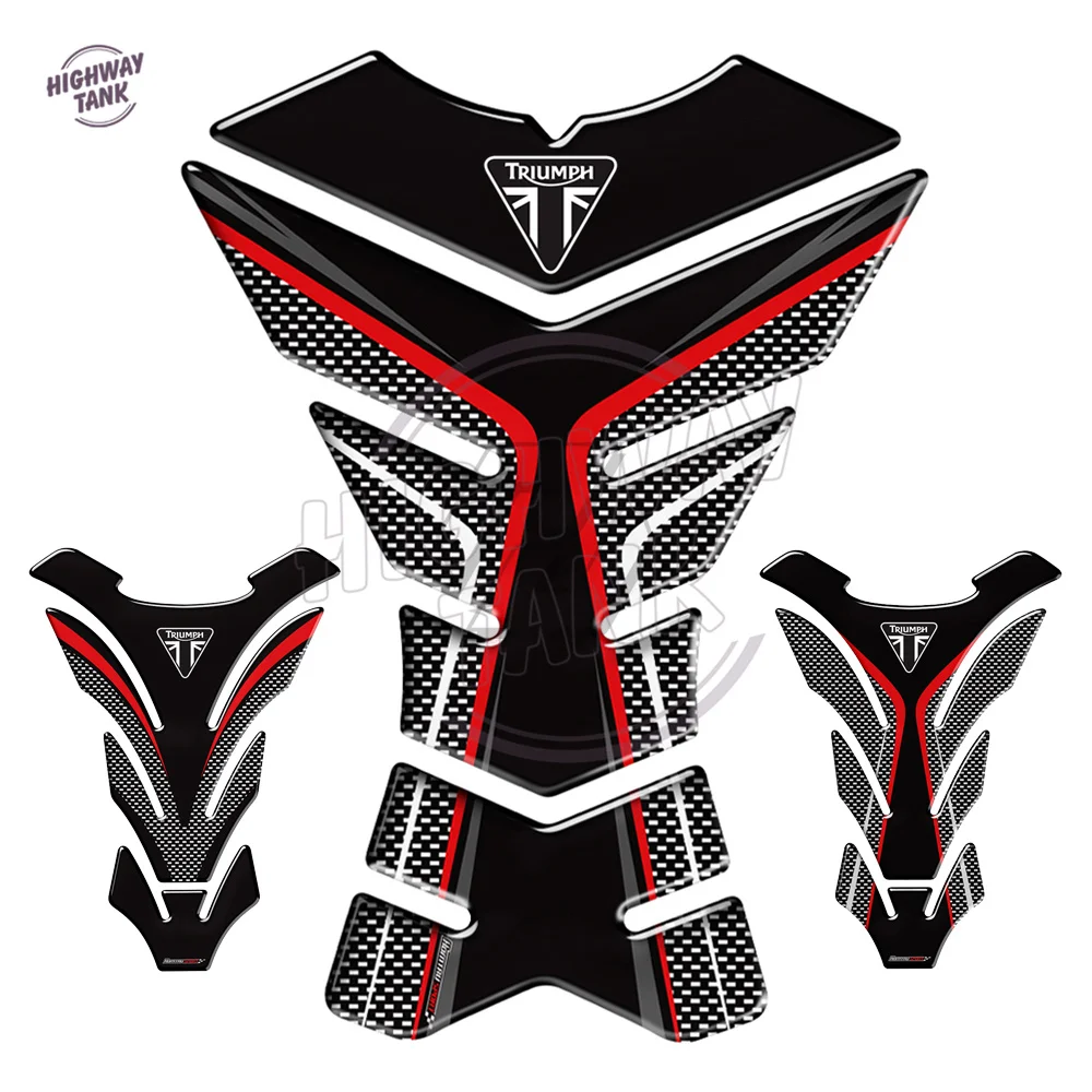 3D бак мотоцикла Pad Protector Наклейка Наклейки чехол для Триумф 675R Tiger 800 XC Скорость тройной