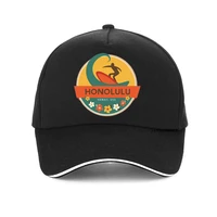 surfing honolulu hawaii usa flag printing baseball cap summer outdoor beach surf hat unisex adjustable snapback hats bone
